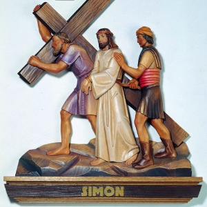 시몬이 예수님을 도와 십자가를 짐1306_5