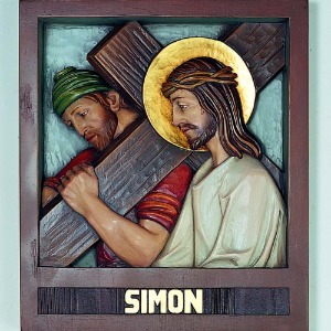 시몬이 예수님을 도와 십자가를 짐 1307_5