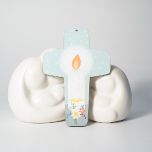 이태리 첫영성체 평화의 촛불 십자가 (걸이용)